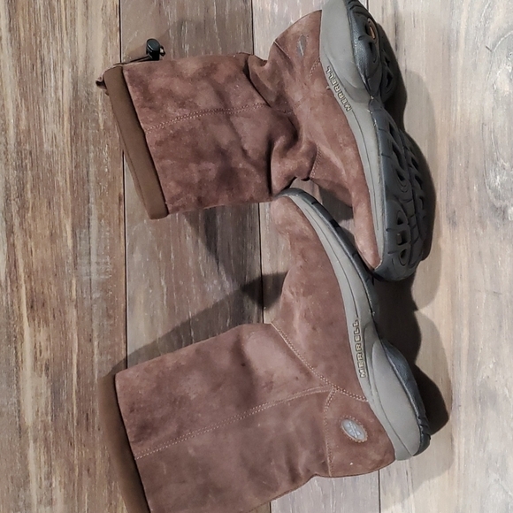 Merrell Primo Chill Massif tall chocolate Suede boots shoes sz 7 - Picture 7 of 12